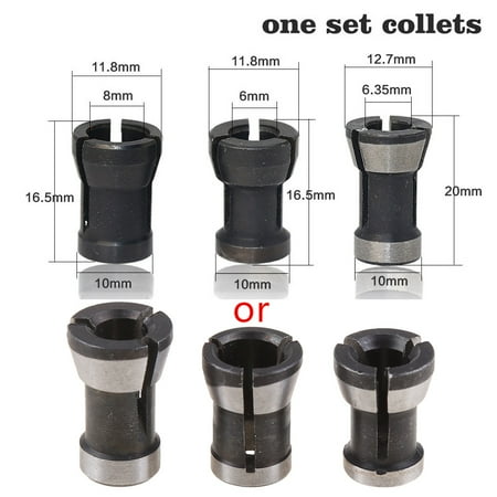 3pcs/set 6mm 6.35mm 8mm Woodworking Router Bit Engraving Machine Milling Cutter Chuck
3pcs/set 6mm 6.35mm 8mm Woodworking Router Bit Engraving Machine Milling Cutter Chuck
