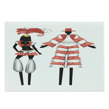 Circus Cutting Board Interpretation of 2 Moko Jumbies Silhouettes in Costumes Decorative Tempered Glass Cutting and Serving Board in 3 Sizes by Ambesonne
Circus Cutting Board Interpretation of 2 Moko Jumbies Silhouettes in Costumes Decorative Tempered Glass Cutting and Serving Board in 3 Sizes by Ambesonne
