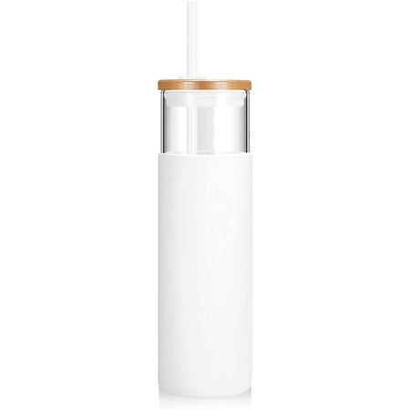 Glass Water Bottle with Bamboo Straw and Lid Wide Mouth Water Tumbler Straw Silicone Protective Sleeve BPA FREE
Glass Water Bottle with Bamboo Straw and Lid Wide Mouth Water Tumbler Straw Silicone Protective Sleeve BPA FREE