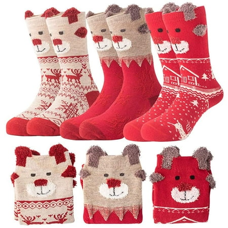 Junrui 6 Pairs Kids Girls Boys Christmas Socks Soft Cotton Christmas Xmas Holiday Cozy Fuzzy Crew Socks with Gift Box (Style-A)(XL)
Junrui 6 Pairs Kids Girls Boys Christmas Socks Soft Cotton Christmas Xmas Holiday Cozy Fuzzy Crew Socks with Gift Box (Style-A)(XL)