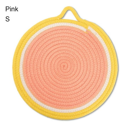 HXAZGSJA Colorful Cotton Rope Coasters Heat Insulation Placemats Simple Style Kitchen Accessories for Home Restaurant(Pink S)
HXAZGSJA Colorful Cotton Rope Coasters Heat Insulation Placemats Simple Style Kitchen Accessories for Home Restaurant(Pink S)