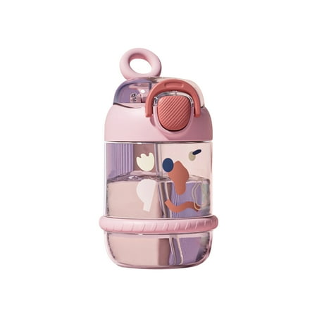 Hesroicy Safety Lock Straw Cup Set - Bouncing Lid Portable Lanyard Soft Straw - Good Sealing High Capacity Straw Bottle for Picnics
Hesroicy Safety Lock Straw Cup Set - Bouncing Lid Portable Lanyard Soft Straw - Good Sealing High Capacity Straw Bottle for Picnics