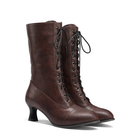 Ferndule Ladies Pointed Toe Winter Shoes Work Comfort Block Heels Heeled Boots Anti Slip Lace Up Brown 7.5
Ferndule Ladies Pointed Toe Winter Shoes Work Comfort Block Heels Heeled Boots Anti Slip Lace Up Brown 7.5