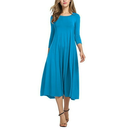 Womens Casual Maxi Dress Perfect With High Heels Or Short Boots Winter Dress For Family Photos. L Sky Blue
Womens Casual Maxi Dress Perfect With High Heels Or Short Boots Winter Dress For Family Photos. L Sky Blue