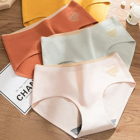Jiaroswwei Women Sexy Soft Mid Waist Love Heart Print Solid Color Cotton Underwear Briefs
Jiaroswwei Women Sexy Soft Mid Waist Love Heart Print Solid Color Cotton Underwear Briefs