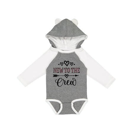 Inktastic New To The Crew Baby Girl Gift Gift Baby Girl Long Sleeve Bodysuit