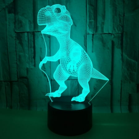 3D LED Optical Illusion Acrylic Night Light with Remote & Smart Touch 7 Colors Changing(Dinosaur)
3D LED Optical Illusion Acrylic Night Light with Remote & Smart Touch 7 Colors Changing(Dinosaur)