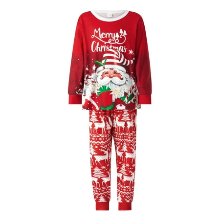 Holiday Family Matching Christmas Pajamas Set Santa Print Long Sleeve Tops and Stretch Casual Pants/Romper Sleepwear
Holiday Family Matching Christmas Pajamas Set Santa Print Long Sleeve Tops and Stretch Casual Pants/Romper Sleepwear