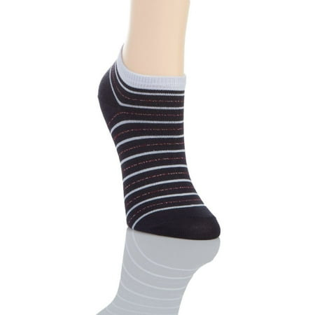 Women s Falke 46336 Stripe Shimmer Sneaker Sock (Dark Navy M)