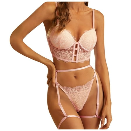 YDKZYMD Women Teddy Lingerie Bodysuit Set Lace 3 Pieces Sheer Babydoll Underwear Sexy Bra And Panty Chemise With Garter Belt Set
YDKZYMD Women Teddy Lingerie Bodysuit Set Lace 3 Pieces Sheer Babydoll Underwear Sexy Bra And Panty Chemise With Garter Belt Set