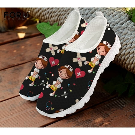 FORUDESIGNS Cute Cartoon Nursing Doctor Printed Flats Shoes Women Casual Summer Slip On Sneakers Lightweight Nurse Ladies Shoe
FORUDESIGNS Cute Cartoon Nursing Doctor Printed Flats Shoes Women Casual Summer Slip On Sneakers Lightweight Nurse Ladies Shoe