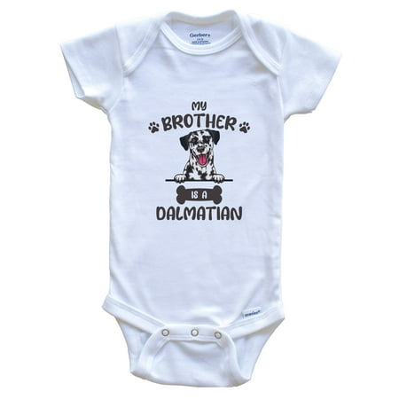 My Brother Is A Dalmatian Cute Dog Breed Baby Bodysuit v4 6-9 Months White
My Brother Is A Dalmatian Cute Dog Breed Baby Bodysuit v4 6-9 Months White