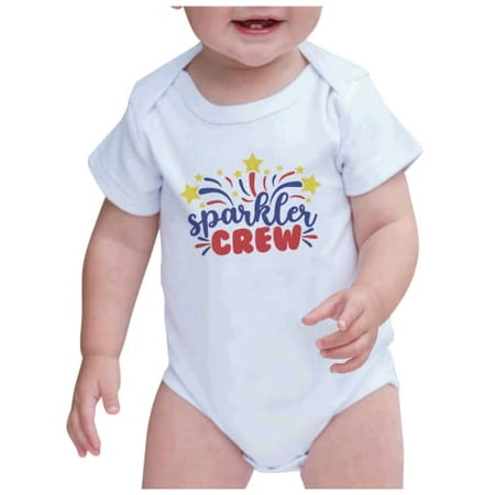 7 ate 9 Apparel Kids Patriotic 4th of July Outfit - Sparkler Crew White Onepiece 6-12 Months
7 ate 9 Apparel Kids Patriotic 4th of July Outfit - Sparkler Crew White Onepiece 6-12 Months