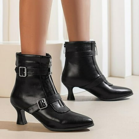 Akiihool Boots for Women Ankle Booties Women s Boots Fashion Lug Sole Heel Ankle Boots Strap shoes (Black 38)
Akiihool Boots for Women Ankle Booties Women s Boots Fashion Lug Sole Heel Ankle Boots Strap shoes (Black 38)