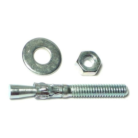 1/4 x 2-1/4 Zinc Plated Steel Concrete Wedge Stud Anchor Bolts WAS-072