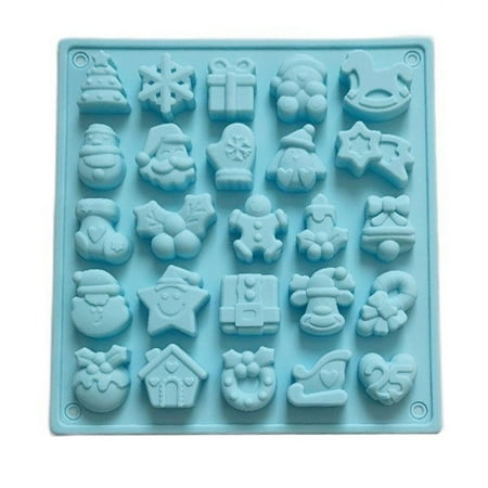 25 Cavities Christmas Silicone Chocolate Cake Biscuit Mold Mousse Mould 3D DIY Snowman Handmade Tree Kitchen Baking Tools Accessories BLUE
25 Cavities Christmas Silicone Chocolate Cake Biscuit Mold Mousse Mould 3D DIY Snowman Handmade Tree Kitchen Baking Tools Accessories BLUE