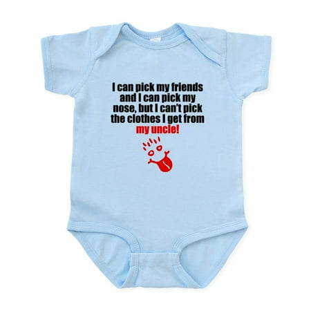 CafePress - The Clothes I Get From My Uncle Body Suit - Baby Light Bodysuit Size Newborn - 24 Months
CafePress - The Clothes I Get From My Uncle Body Suit - Baby Light Bodysuit Size Newborn - 24 Months