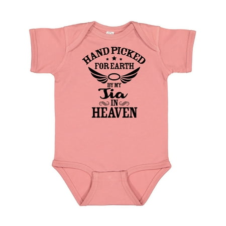 Inktastic Handpicked for Earth By My Tia in Heaven with Angel WIngs Gift Baby Boy or Baby Girl Bodysuit
Inktastic Handpicked for Earth By My Tia in Heaven with Angel WIngs Gift Baby Boy or Baby Girl Bodysuit