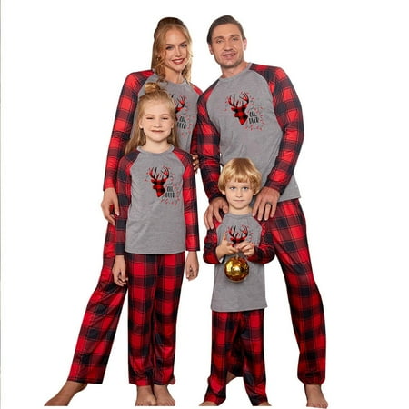 Christmas Pajamas for Family Women Men Kids Matching Family Pajamas Sets Xmas Plaid Sleepwear Top with Bottom
Christmas Pajamas for Family Women Men Kids Matching Family Pajamas Sets Xmas Plaid Sleepwear Top with Bottom