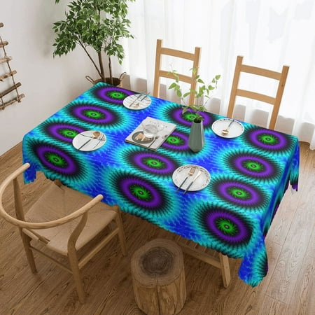 Tablecloth Fractal-Circular-Waves- Table Cloth For Rectangle Tables Waterproof Resistant Picnic Table Covers For Kitchen Dining/Party(54x72in)
Tablecloth Fractal-Circular-Waves- Table Cloth For Rectangle Tables Waterproof Resistant Picnic Table Covers For Kitchen Dining/Party(54x72in)