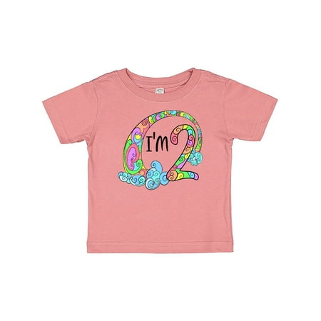 Inktastic I m 2 Second Birthday Rainbow Swirls Gift Baby Boy or Baby Girl T-Shirt
Inktastic I m 2 Second Birthday Rainbow Swirls Gift Baby Boy or Baby Girl T-Shirt