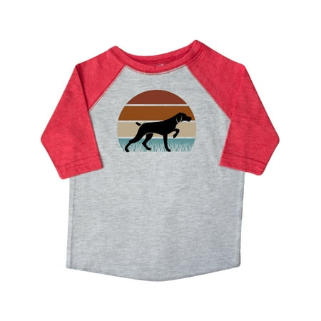 Inktastic Hunting Dog Retro Sunset Gift Toddler Boy or Toddler Girl T-Shirt