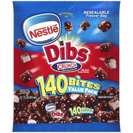 Nestle Dibs Crunch Bite Sized Frozen Snacks Value Pack ...