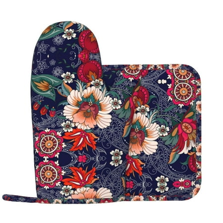 Paisley2 Oven Mitts and Pot Holders Sets Heat Resistant Silicone Oven Mitts Pot Holders for Kitchen Cooking Baking Non-Slip Oven Gloves Hot Pads Potholders
Paisley2 Oven Mitts and Pot Holders Sets Heat Resistant Silicone Oven Mitts Pot Holders for Kitchen Cooking Baking Non-Slip Oven Gloves Hot Pads Potholders
