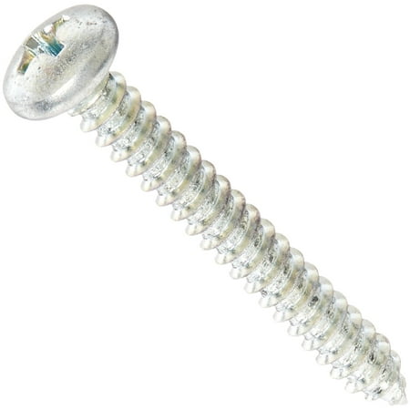 Steel Sheet Metal Screw Zinc Plated Pan Head Phillips Drive Type AB #10-16 Thread Size 1-1/2 Length (Pack of 100)
Steel Sheet Metal Screw Zinc Plated Pan Head Phillips Drive Type AB #10-16 Thread Size 1-1/2 Length (Pack of 100)