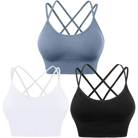 QWZNDZGR Cross Back Sport Bras Padded Strappy Criss Cross Cropped Bras for Yoga Workout Fitness Low Impact
QWZNDZGR Cross Back Sport Bras Padded Strappy Criss Cross Cropped Bras for Yoga Workout Fitness Low Impact