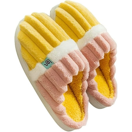 CoCopeaunts Cotton Slippers for Women Winter Soft Sole Warm House Slippers Indoor Colorful Household Plush Slippers with Faux Fur Lining
CoCopeaunts Cotton Slippers for Women Winter Soft Sole Warm House Slippers Indoor Colorful Household Plush Slippers with Faux Fur Lining