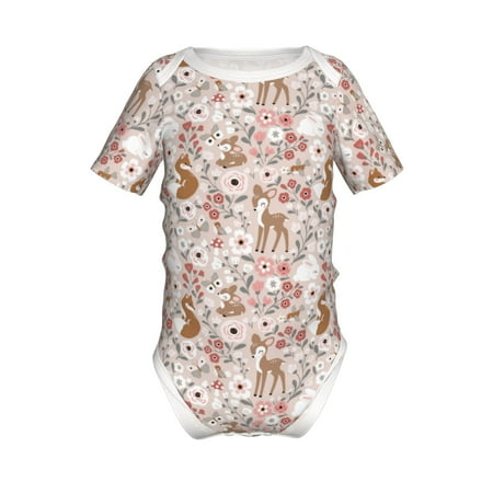 Yiaed Autumn Floral Deer Print Infant Climbing Short Sleeve Onesie One-Piece Baby Bodysuit Clothes 0-12 Months -2 Years
Yiaed Autumn Floral Deer Print Infant Climbing Short Sleeve Onesie One-Piece Baby Bodysuit Clothes 0-12 Months -2 Years