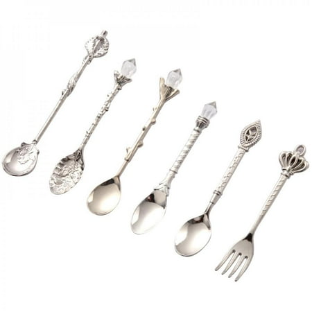 Clearance!6Pcs Spoon Sets Retro Spoon Dessert Table Decoration Spoon Small Royal Style Carving Coffee Dessert Fork Kitchen Tool Teaspoon B
Clearance!6Pcs Spoon Sets Retro Spoon Dessert Table Decoration Spoon Small Royal Style Carving Coffee Dessert Fork Kitchen Tool Teaspoon B