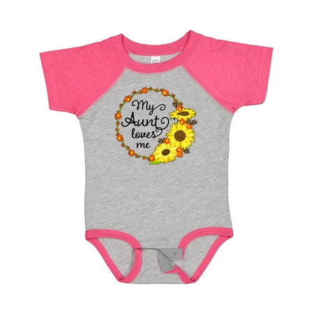 Inktastic My Aunt Loves Me with Sunflower Wreath Gift Baby Boy or Baby Girl Bodysuit
Inktastic My Aunt Loves Me with Sunflower Wreath Gift Baby Boy or Baby Girl Bodysuit