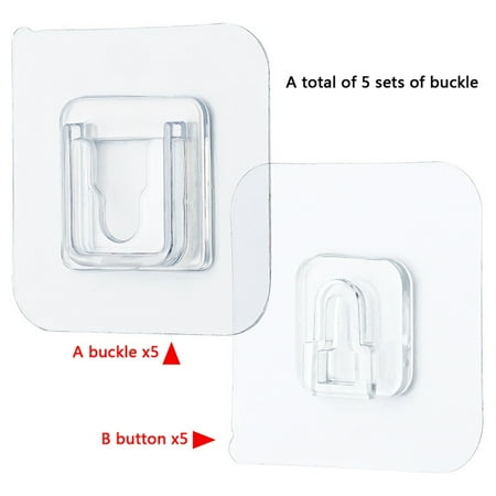 Double Sided Adhesive Wall Hooks Strong Transparent Hanger Suction Cup Kitchen Bathroom Wall Storage Holder 5PCS
Double Sided Adhesive Wall Hooks Strong Transparent Hanger Suction Cup Kitchen Bathroom Wall Storage Holder 5PCS