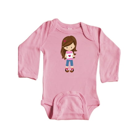 Inktastic Valentine s Day Girl Brown Hair Girl In Love Gift Baby Girl Long Sleeve Bodysuit
Inktastic Valentine s Day Girl Brown Hair Girl In Love Gift Baby Girl Long Sleeve Bodysuit