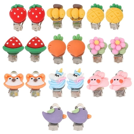 NUOLUX 10 Pairs Kids Clip On Earrings Decorative Earrings Clip on Jewelry Dress Up Earrings for Girls