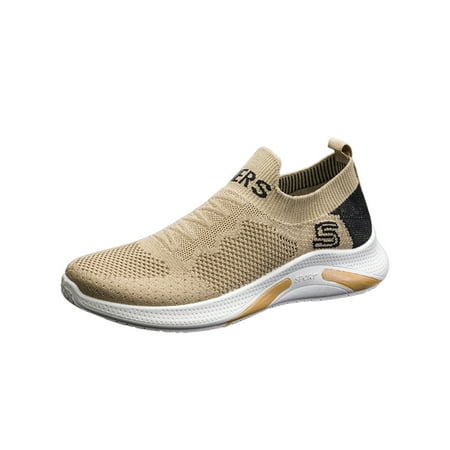 Fangasis Mens Sneakers Elastic Flats Sport Athletic Shoes Men Sock Sneaker Daily Non-Slip Slip On Casual Walking Shoe Coffee 6
Fangasis Mens Sneakers Elastic Flats Sport Athletic Shoes Men Sock Sneaker Daily Non-Slip Slip On Casual Walking Shoe Coffee 6