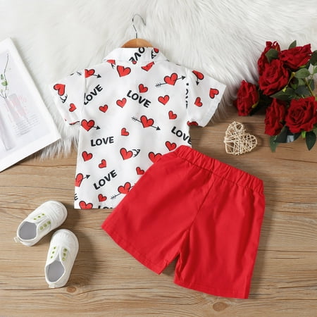 Cathalem Toddler Boys Valentine s Day Short Sleeve Hearts Printed T Shirt Tops Shorts Gentleman Kids 4 Month Old Boy Outfits Childrenscostume White 6-12 Months
Cathalem Toddler Boys Valentine s Day Short Sleeve Hearts Printed T Shirt Tops Shorts Gentleman Kids 4 Month Old Boy Outfits Childrenscostume White 6-12 Months