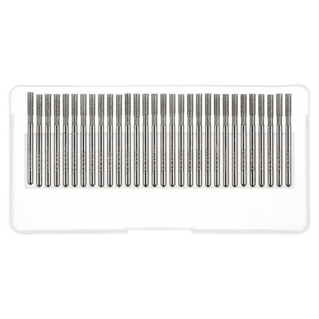 30 Pack Diamond Grinding Burrs Carving Bits 3mm Cylindrical Head Mounted Point 1/8 Shank
30 Pack Diamond Grinding Burrs Carving Bits 3mm Cylindrical Head Mounted Point 1/8 Shank