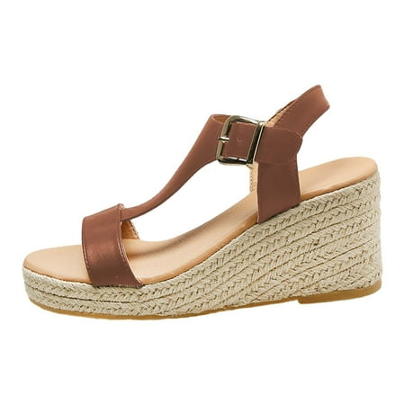 Ruyang Womens Wedge Sandals Women s Casual Side Hollow Belt Buckle Slope Bottom Roman Shoes Summer Fashion Ladies Sandals
Ruyang Womens Wedge Sandals Women s Casual Side Hollow Belt Buckle Slope Bottom Roman Shoes Summer Fashion Ladies Sandals