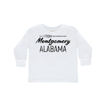 Inktastic From Montgomery Alabama in Distressed White Text Gift Toddler Boy or Toddler Girl Long Sleeve T-Shirt
Inktastic From Montgomery Alabama in Distressed White Text Gift Toddler Boy or Toddler Girl Long Sleeve T-Shirt