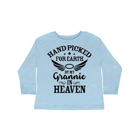 Inktastic Handpicked for Earth By My Grannie in Heaven Angel Wings Gift Toddler Boy or Toddler Girl Long Sleeve T-Shirt
Inktastic Handpicked for Earth By My Grannie in Heaven Angel Wings Gift Toddler Boy or Toddler Girl Long Sleeve T-Shirt