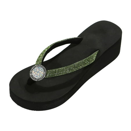 Sandals Women Wedge Comfort Shoes Slope Heel Thick Toe Clip Beach Herringbone Slippers Color Bright Diamond Fashion Home Thick Bottom Slippers Shoes For Women Sandals Comfortable
Sandals Women Wedge Comfort Shoes Slope Heel Thick Toe Clip Beach Herringbone Slippers Color Bright Diamond Fashion Home Thick Bottom Slippers Shoes For Women Sandals Comfortable