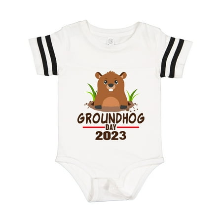 Inktastic Groundhog Day 2023 Gift Baby Boy or Baby Girl Bodysuit