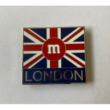 M&M s World Characters London Union Jack Lentil Metal Magnet New