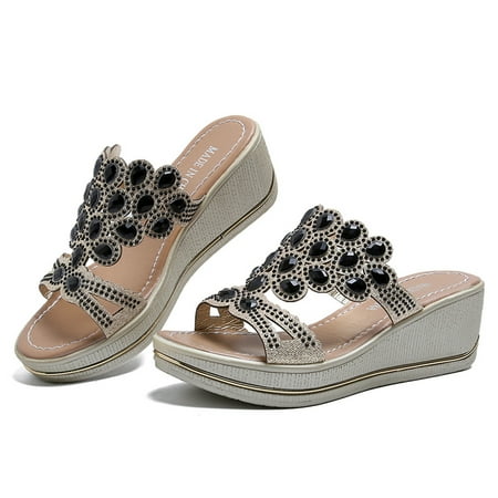 Yoslce Slippers for Women Ladies Platform Bohemian Style Wedges Causal Shoes Slippers Sandals
Yoslce Slippers for Women Ladies Platform Bohemian Style Wedges Causal Shoes Slippers Sandals