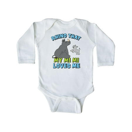 Inktastic Rhino That My Mi Mi Loves Me with Cute Rhinos Gift Baby Boy or Baby Girl Long Sleeve Bodysuit
Inktastic Rhino That My Mi Mi Loves Me with Cute Rhinos Gift Baby Boy or Baby Girl Long Sleeve Bodysuit