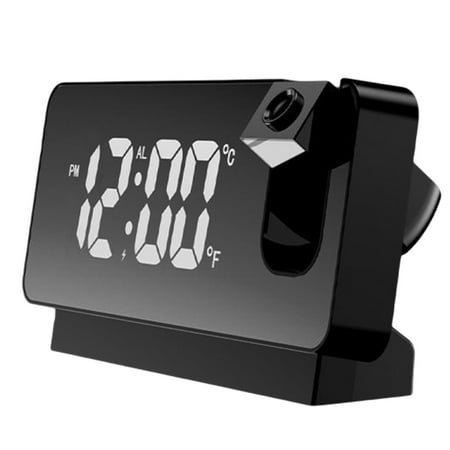 Projection Alarm Clock | Digital Alarm Clock with 180° Projector | Digital Clock Projection on Ceiling Wall 12/24H Dual Bedside Clock LED Display Temperature Display
Projection Alarm Clock | Digital Alarm Clock with 180° Projector | Digital Clock Projection on Ceiling Wall 12/24H Dual Bedside Clock LED Display Temperature Display