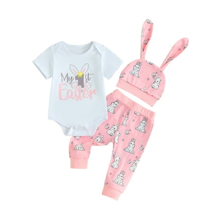 My First Easter Outfits Newborn Baby Boys Girls Bunny Short Sleeve Bodysuit Letter Romper Long Pants Rabbit Ear Hat Sets
My First Easter Outfits Newborn Baby Boys Girls Bunny Short Sleeve Bodysuit Letter Romper Long Pants Rabbit Ear Hat Sets